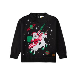 Tipsy Elves Christmas Sweaters for Babies and Toddlers - Cute and Tacky Holiday Pullover - Baby Toddler White Santa Unicorn Ugly Christmas Sweater Size 4T
