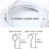 ASIWUJING Curtain Wire 6 Metres Net Curtain Wire Cord Cable