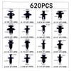 FICSTAR 655Pcs Car Retainer Auto Fasteners Push Trim Plastic Clips