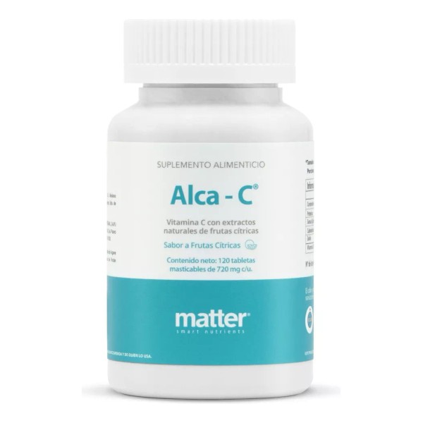 Matter Smart Nutrients Vitamina C, Tabletas Masticables, Alca-c, Matter Sabor Citricos