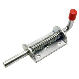 Spring Loaded Shoot Bolt/Slide Catch/Barrel Lock for Trailers, Horse Boxes 3/8" 10mm