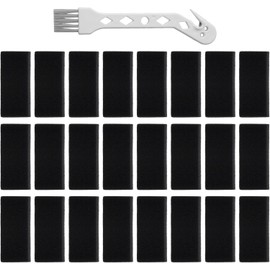 Filtro de repuesto para limpiador de alfombras de tiburón, espuma de esponja lavable, compatible con la serie EX201 EX200 EX150 EX300, incluye limpieza (paquete de 24)