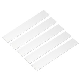 sourcing map 10 Pcs Stainless Steel Strips, 0.019"(0.5mm) Thick 304 Stainless Steel Metal Shim Stock 1"x6"(25.4x150mm) Stainless Steel Flat Bar Gap Filler Trim Strip for DIY Craft Making