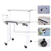 DlandHome Adjustable Rolling Desk Standing Desk, Sit-Stand Desk Cart Mobile
