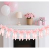 Bow Garland Banner, Pre-Strung Satin Ribbon Bow Party Decortions, Girls