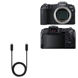 BoxWave Cable Compatible with Canon EOS RP - DirectSync PD Cable (3ft) - USB-C to USB-C (100W), Type C Braided 3ft Charge and Sync Cable for Canon EOS RP - Jet Black