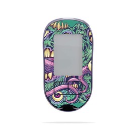 MightySkins Skin Compatible with Accu-Chek Aviva Plus - Eyes and Teeth | Protective, Durable, and Unique Vinyl Decal wrap Cover | Easy to Apply, Remove, and Change Styles | Made in The USA