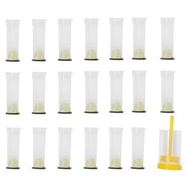 Queen Bee Roller Cage Plastic Rearing Cup Marking Bottle Beekeeping Supplies