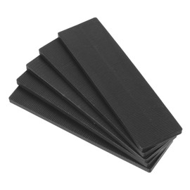 QUARKZMAN Pack of 50 Plastic Spacers 100 x 28 x 6 mm Tile Wedges Spacer Plates Levelling Plates Spacer Blocks for Windows Black