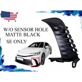 Texas-E-Parts Fits 2025 Toyota Camry SE Left Front Bumper Side Molding Trim W/o Sensor Hole