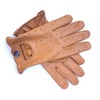 Real Soft Leather Men's Driving Stylish Fashion Tan Gloves 7011