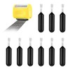 9 Pcs Black Replacement Rolling Ink Refills, Identity Theft Rolling