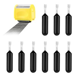 9 Pcs Black Replacement Rolling Ink Refills, Identity Theft Rolling Data Defender, ID Security Theft Protection Roller Stamp Inks, Stamp Roller Ink Replacement