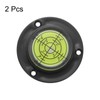 sourcing map 2pcs High Precision Horizontal Bubble Level 49x12mm Round