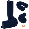 PG6 Twist Memory Foam Travel Pillow for Neck, Chin, Lumbar