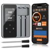 Meat Thermometer, Maypott Smart Wireless Bluetooth 2 Probes IP67 Waterproof