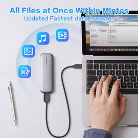 YACSEJAO Micro B to USB C Hard Drive Cable 3FT/1M USB Type C to Micro B External Hard Drive Fast Charge Sync Cable