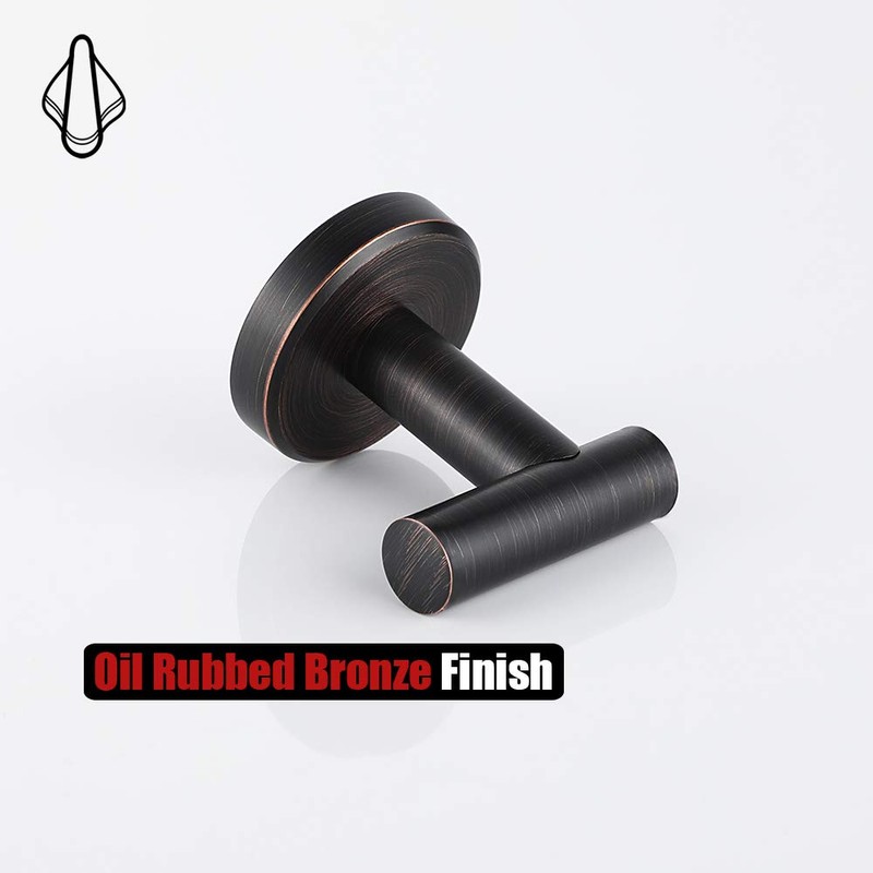 JQK Bathroom Towel Hook Oil Rubbed Bronze, 304 Stainless Steel