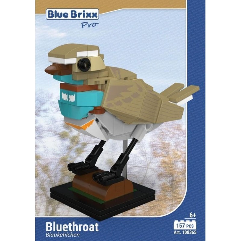 BlueBrixx Pro 108365 - Bluethroat made of clamping blocks with
