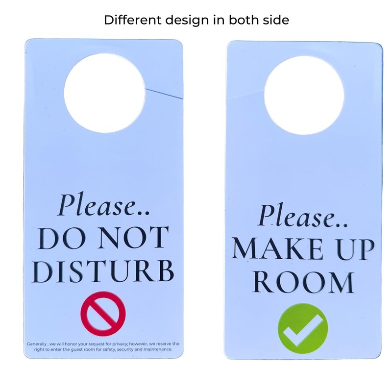 Hotel DND Do Not Disturb sign hanger for door, Sold