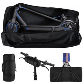 Electric Scooter Bag Storage,Heavy Duty 840D Electric Scooter Carrying Bag with Padded Carry Strap and Double Open Waterproof Zipper，Universal Scooter Accessories for Mijia M365 M365 Pro Xiaomi Segway