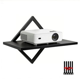 DAWASAPAT Projector Shelf for Wall Mount, 14.97" x 7.87" Floating Shelf & Rack Holder for Router, Modem, Cable Box, Compatible with Gaming Consoles
