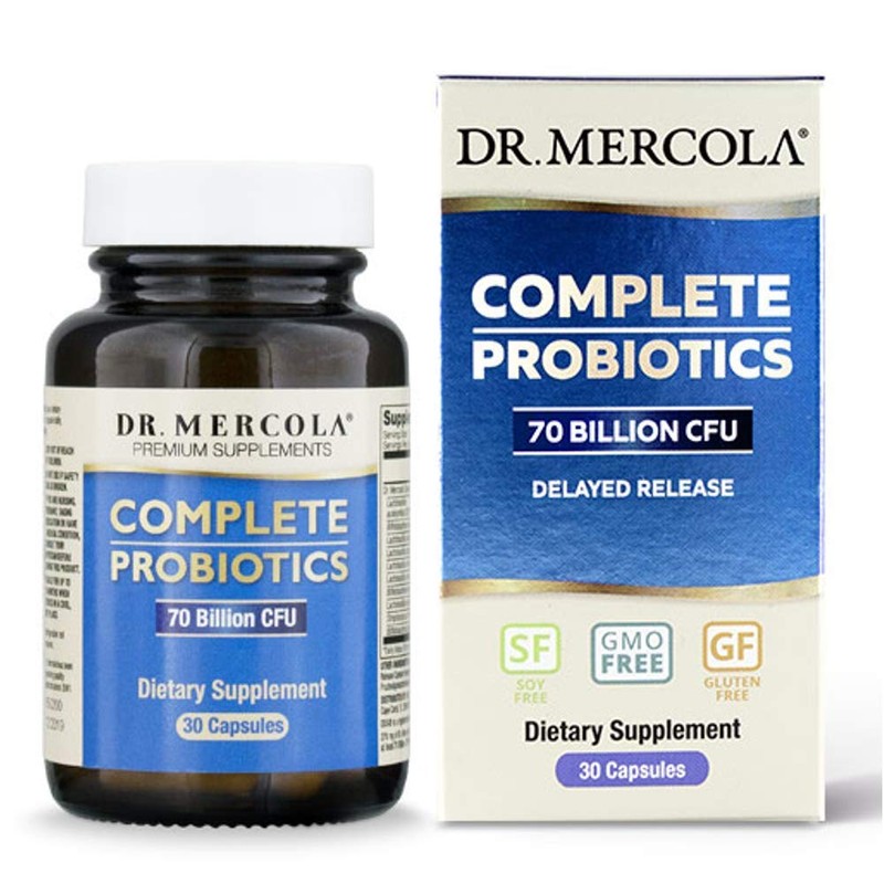 Dr. Mercola, Probióticos Completos, 70 Billones, 30 Cápsulas