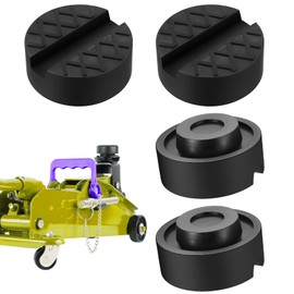 Pack of 4 Car Jack Rubber Pad 65 mm, Universal Rubber Pad Car Jack Pad Adapter, Rubber Buffer for Car Jack Pads Jack Pads for Trolley Jack and Lifting Platforms Axle Stand Accessories