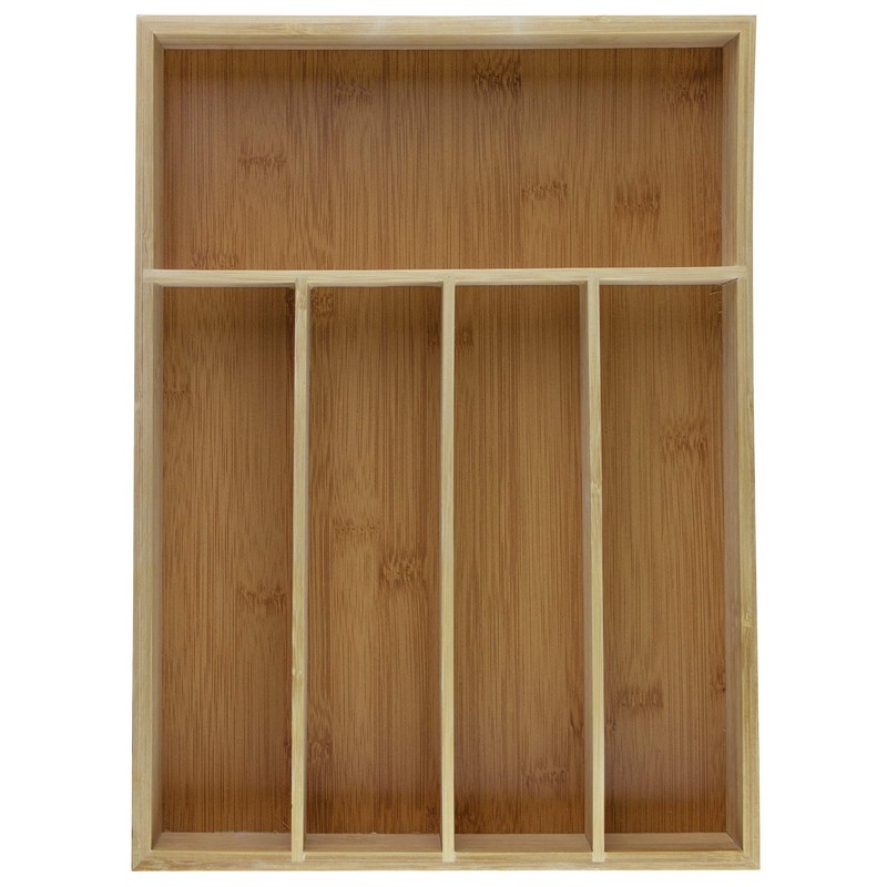 Totally Bamboo Flatware and Utensil Drawer Organizer