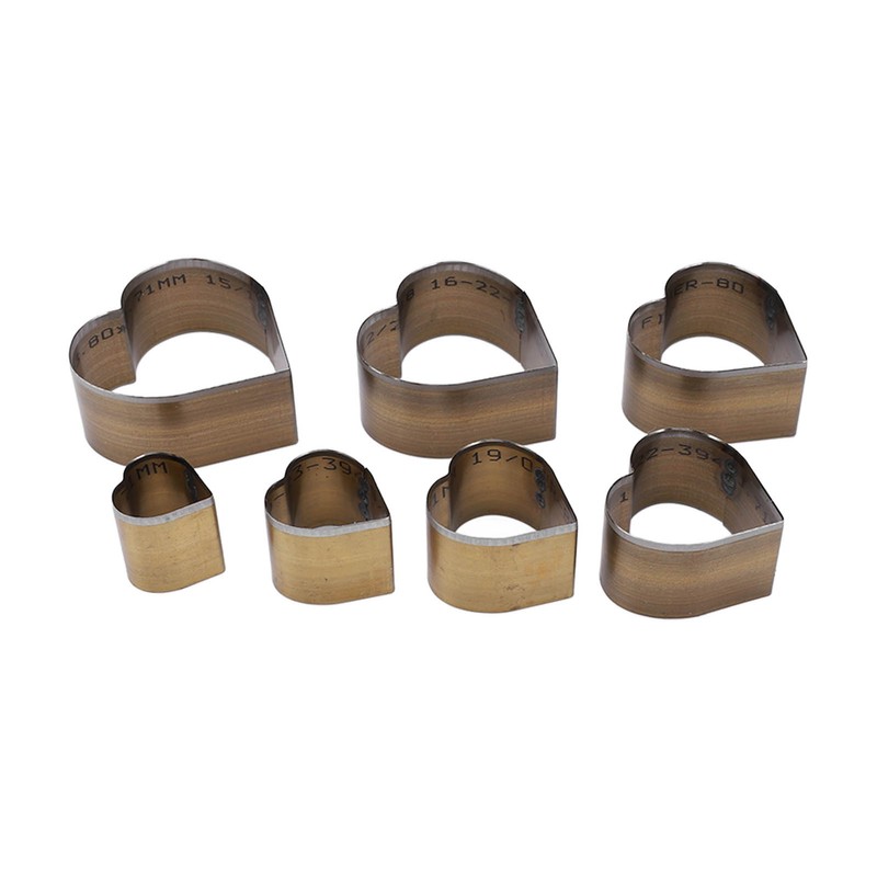 7Pcs Leather Cutting Die High Carbon Steel Heart Shape Simple