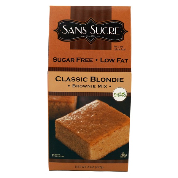 Sans Sucre Classic Blend Brownie Mix, 8-Ounce (Pack of 6)