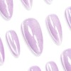 Sun&Beam Nails Handmade Nail Tips, Medium, Long, Almond, Solid, Lavender,