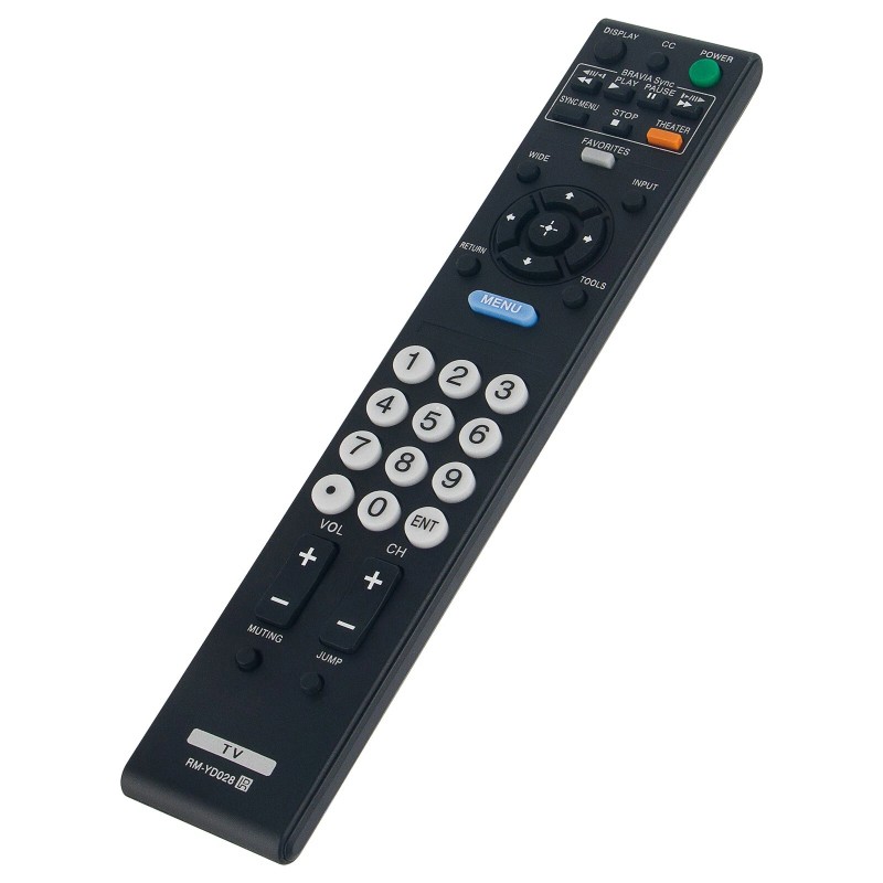 For-Sony RM-YD028 Replace Remote for Sony Bravia TV KDL40VE5 KDL46S5100