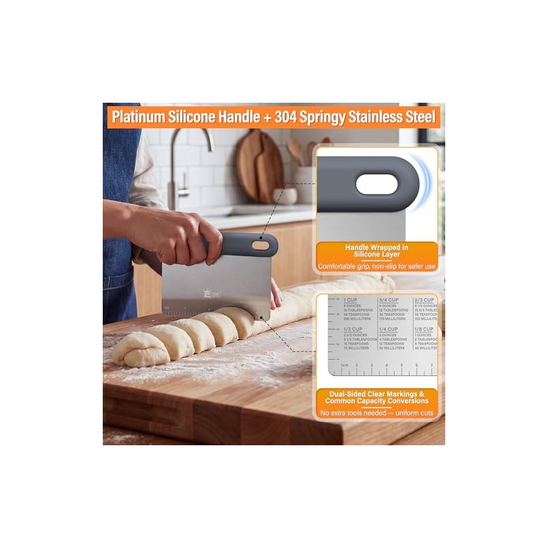 Raspador de banco para cocina, juego de 2, raspador de
