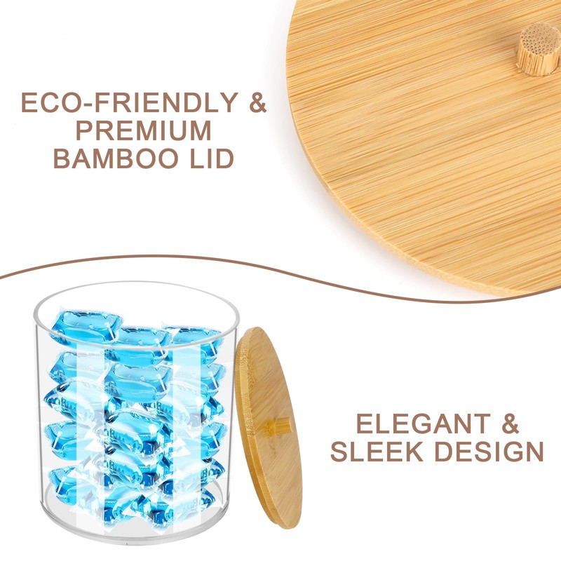 Laundry Detergent Storage, Acrylic Laundry Pods Storage Container, Bathroom Laundry