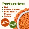 Food to Live Organic Red Lentils (Football), 1 Pound –