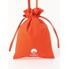 Beams Japan Campus Bag Logo Drawstring Shoulder Bag, orange