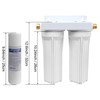 External RV Dual Water Filter System for RVs Boats Motor