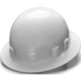 Pyramex Safety SL Series Sleek Shell Hard Hat, Full Brim, White