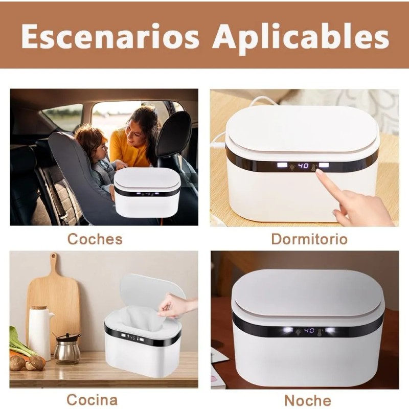 Calentador De Toallitas Húmedas Led Para Bebés Termostato