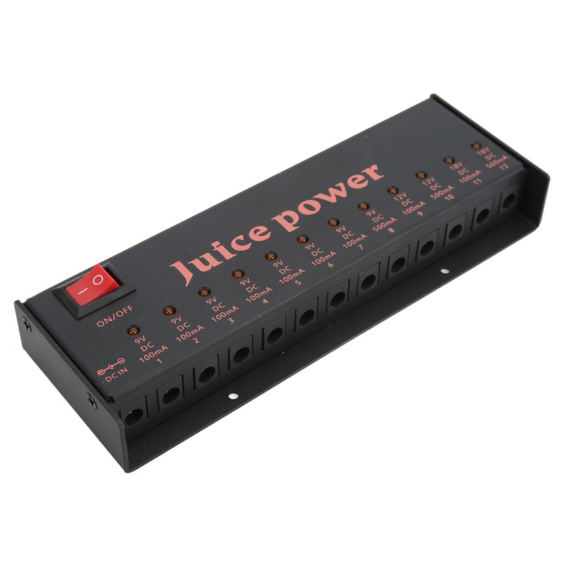 Guitar Effect Pedal Power Supply 12 Channel Isolated DC Outputs