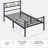 Yaheetech Twin XL Bed Frames Metal Platform Bed with Headboard