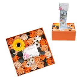 Money Box for Cash Gift, Money Pull Out Gift Box with Soap Flower, Unique Surprise Money Pull Box for Birthday Mother's Day Anniversary Graduation