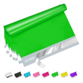 Jowlroel Green Poly Mailers 14.5x19 Inch 50 Pcs, Strong Adhesive Shipping Bags for Clothing, Self-Sealing and Waterproof Mailing Envelopes, Privacy Protected Mailer Bags for Small Business