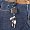 2 PCS Retractable Key Chain High Resiliency 31.5in Frosted Shell