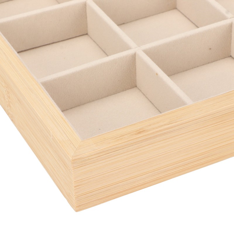 Jewelry Storage Display Trays Multipurpose 24 Grids Jewelry Tray for