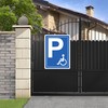 Pubblimania Disabled Parking No Parking Aluminium Sign Outdoor Durable Metal