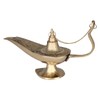 JMD Handcrafted Brass Aladdin genie lamps: incense tubes, Brass, Gold,