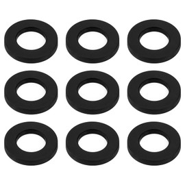 eMagTech Pack of 100 Drum Washers M6 Replacement Part Outer Diameter 12 mm 1.5 mm Thick Nylon Washers Drum Tension Screw Washer for Drum Kits and Snares Black