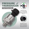 OTUAYAUTO 100 Psi Pressure Transducer Sender Sensor - 1/8" -27